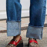 Roxie | Leopard Bow Loafers
