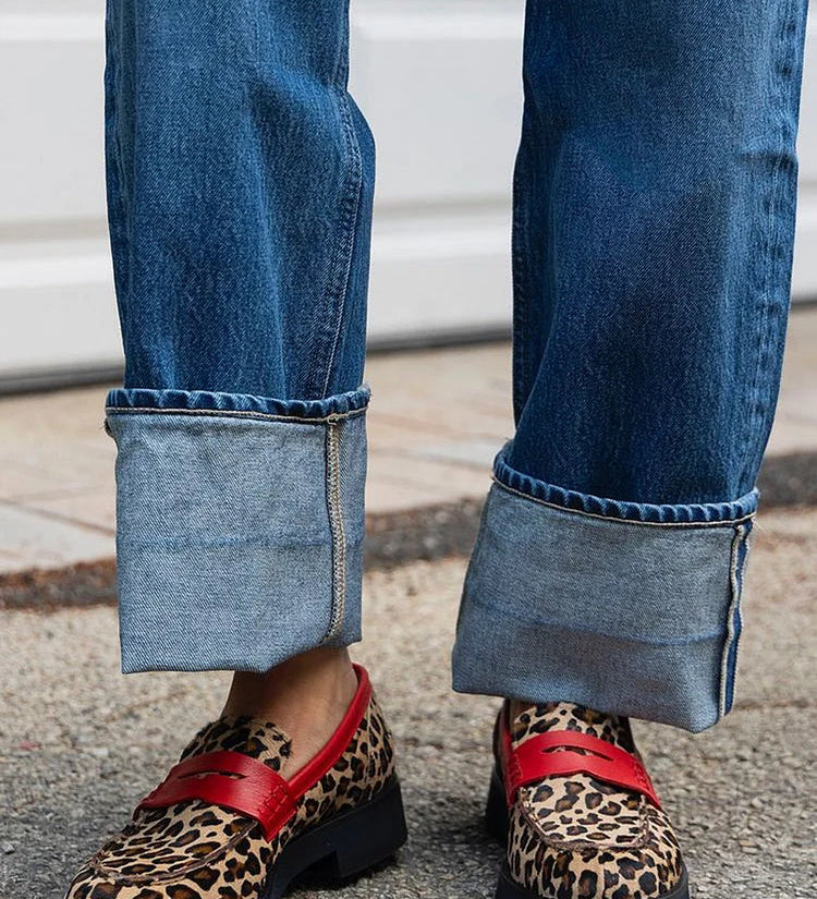 Roxie | Leopard Bow Loafers