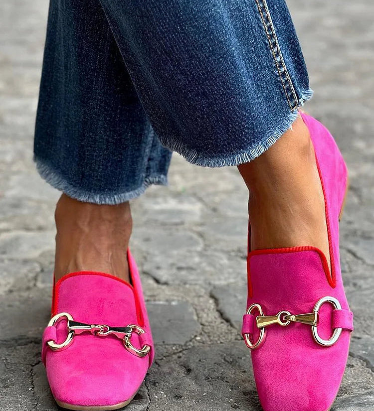 Helena | Fuchsia Snaffle Loafers