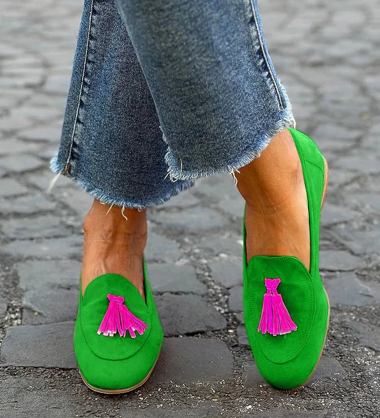 Haven | Heart Detail Suede Flats
