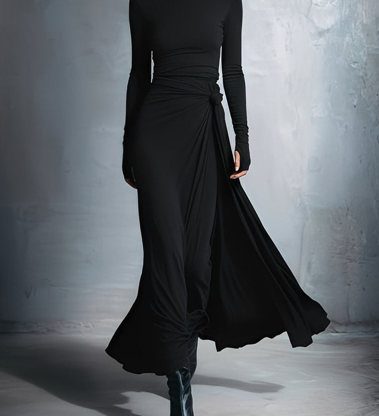 Gabriella | Long Dress with Side Knot