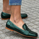 Clarisse | Teal Green Loafers