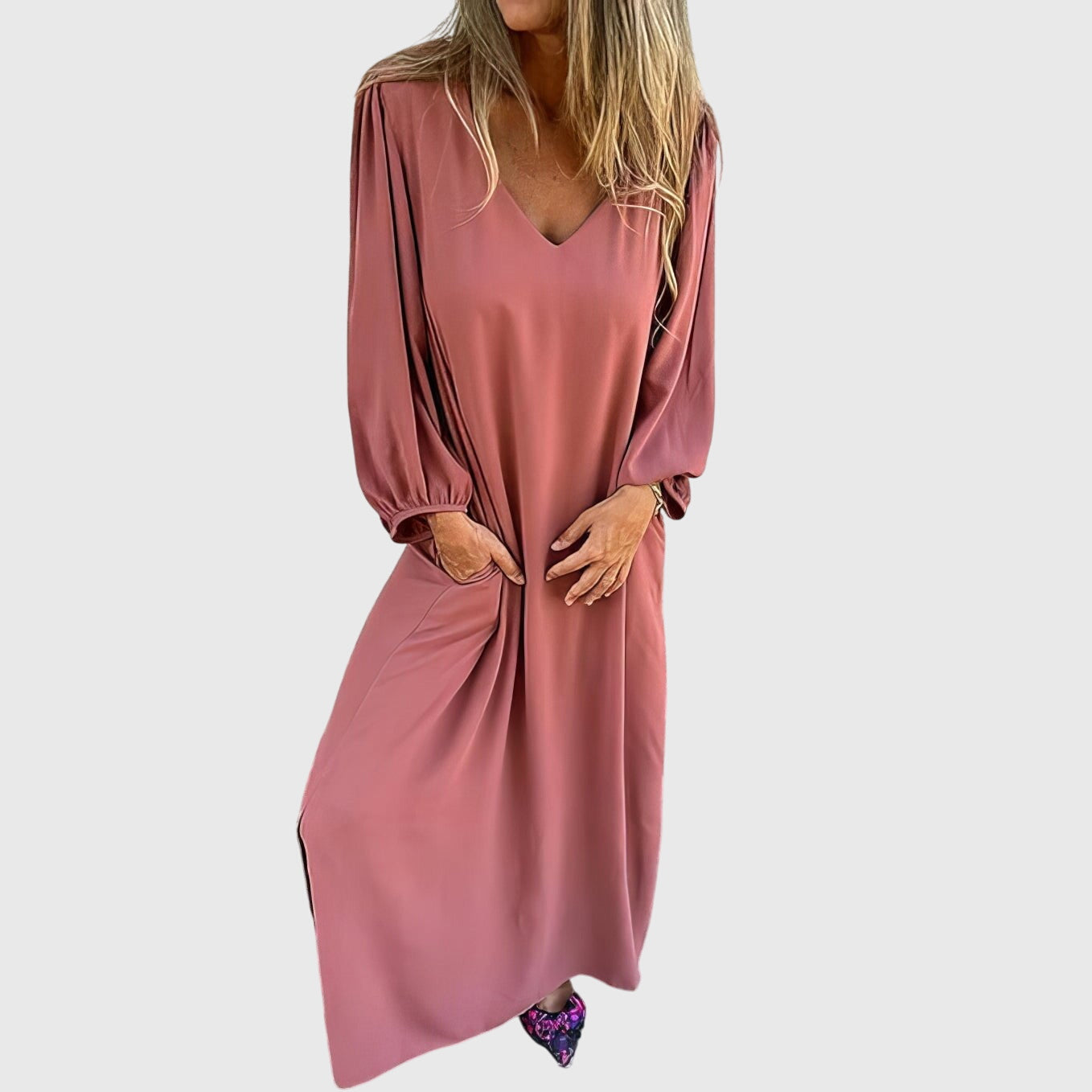 Carol™ | Long Boho Dress with Pockets