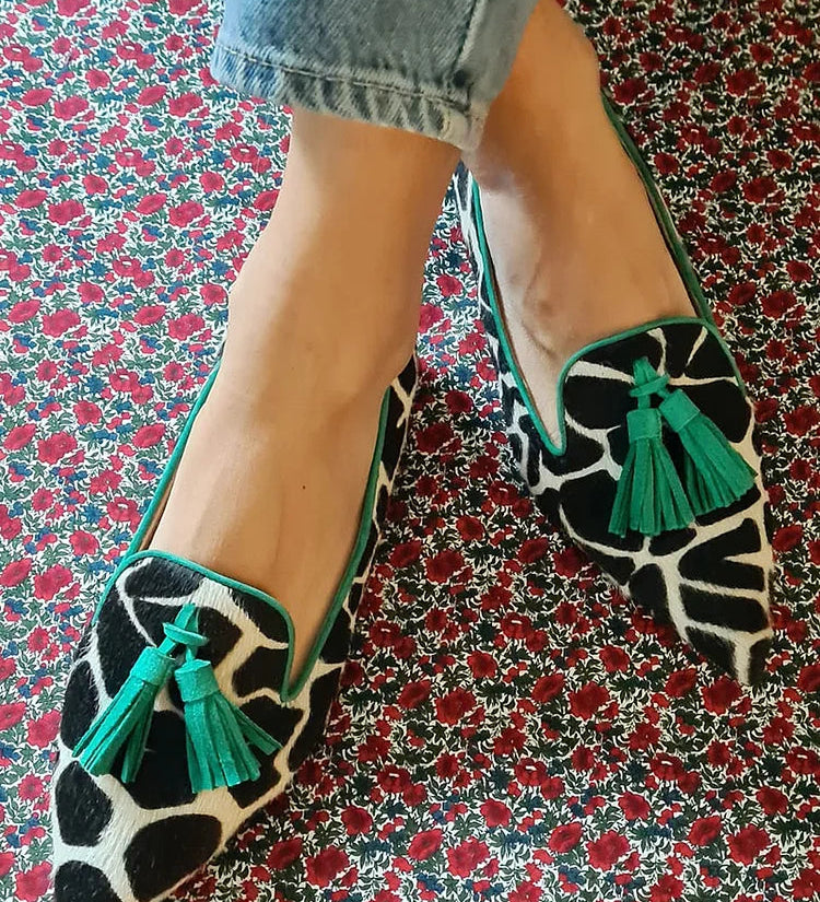 Nala | Leopard Fringe Flats