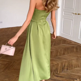 Liora | Elegant Midi Dress Without Straps