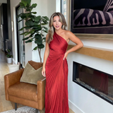 Aurelia | One-Shoulder Pleated Dress