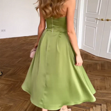 Liora | Elegant Midi Dress Without Straps