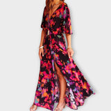 Sabine | Stylish Wrap Maxi Dress with Flowing Design