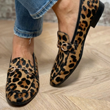 Adrianna | Leopard Snaffle Loafers