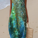 Serena | Reef Print Midi Dress
