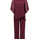 Valerie | Soft Drape Two-Piece Set – Effortless Polish, All-Day Comfort