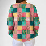 Agnes | Jumper with Colourful Patchwork Pattern