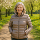 TRANSITIONAL PUFFED JACKET | CHAMPAGNE