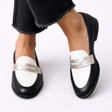 Willow | Two-Tone Monochrome Loafers