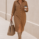 Claudia | Polka Dot Midi Dress