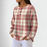 Emily | Pink Jumper with Check Pattern