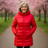 LONG TRANSITION DOWN JACKET | RED
