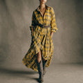 Abril | Belted Check Shirt Dress