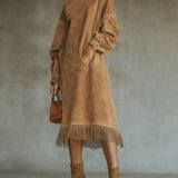Juniper | Suede Fringe Dress