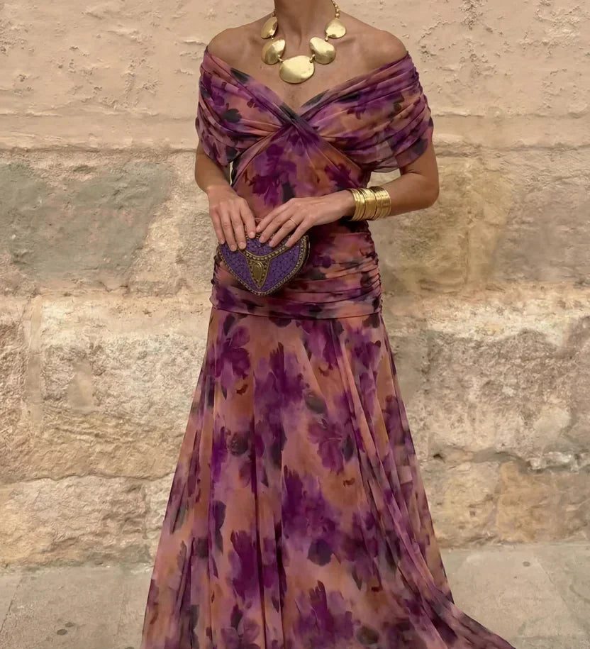 Hendrika | Coral Evening Dress