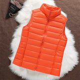 PADDED GILET | ORANGE