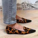Avera | Contrast Toe Leopard Flats