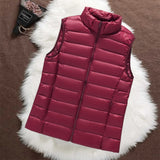 PADDED GILET | DARK RED