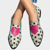 Marisol | Star & Heart Print Loafers