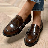 Maevie | Classic Brown Loafers