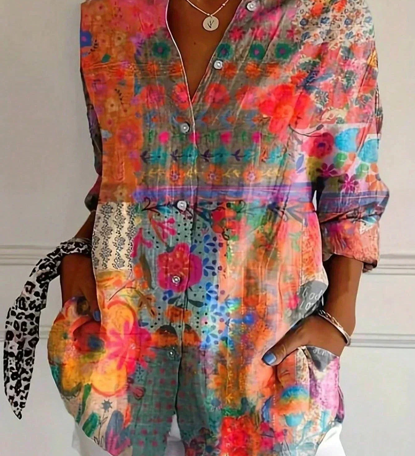 Sadie | Colourful Pattern Blouse