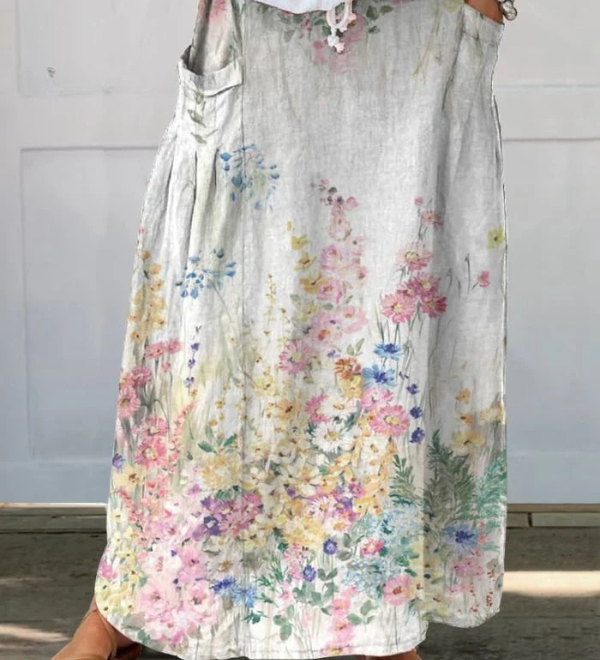 Marie | Lightweight Printed Skirt