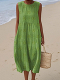 Clementine | Mixed Pattern Midi Dress