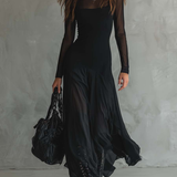 Tilda | Black Loose Maxi Dress