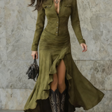 Carlotta | Long Dress with Ruffles