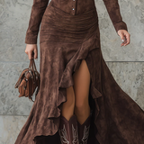 Carlotta | Long Dress with Ruffles