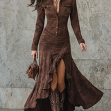 Carlotta | Long Dress with Ruffles