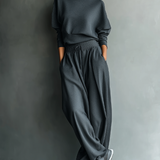 Knit Ensemble Wide Trousers