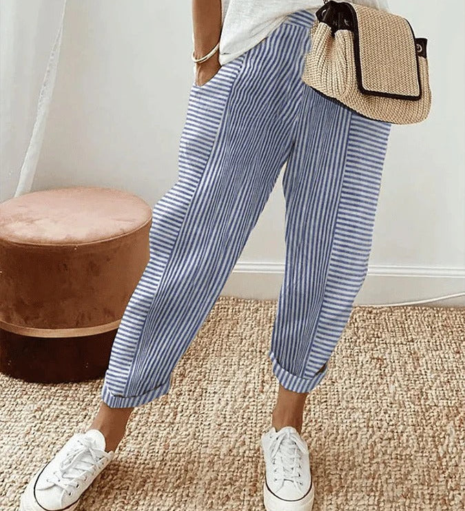 Lily | Striped Lily Trousers