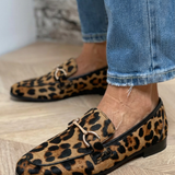 Adrianna | Leopard Snaffle Loafers
