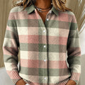 Grace | Pastel Checked knitted jacket