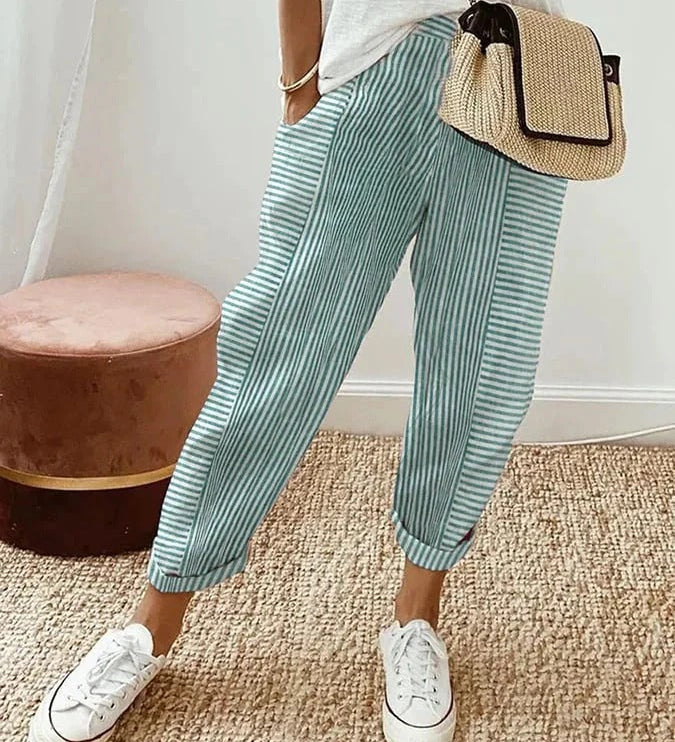 Lily | Striped Lily Trousers