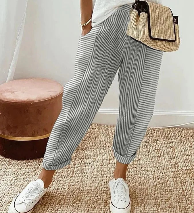Lily | Striped Lily Trousers