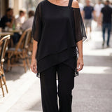 Valerie | Soft Drape Two-Piece Set – Effortless Polish, All-Day Comfort