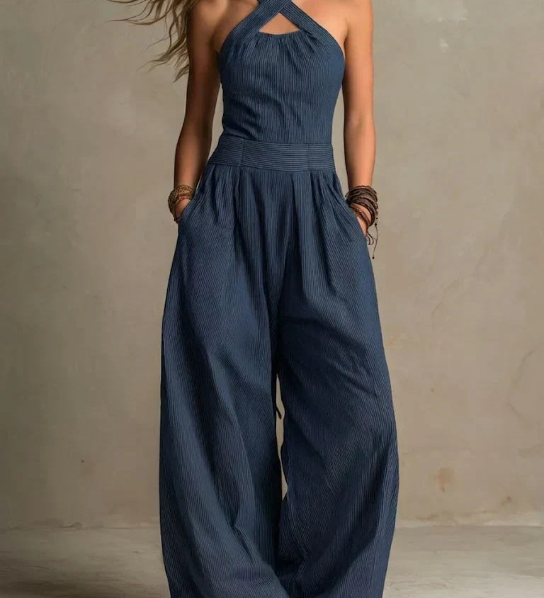 ADRIANA | Elegant Jumpsuit with Crossed Neckline