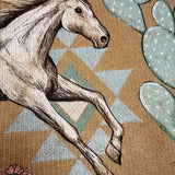 Kathryn | Horse & Cactus Print Zip-Up Cardigan