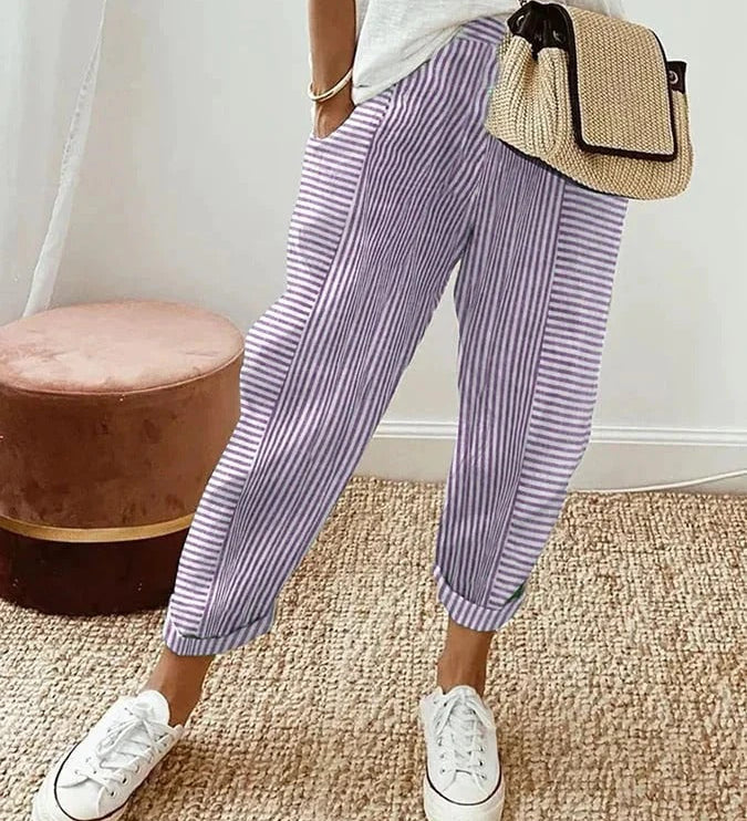 Lily | Striped Lily Trousers