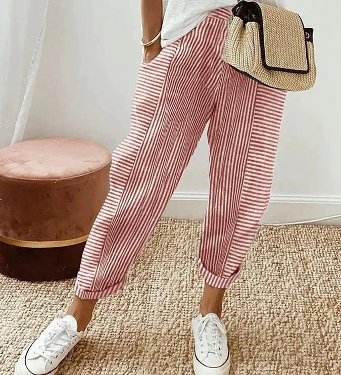 Lily | Striped Lily Trousers