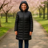 LONG TRANSITION STEAM JACKET | BLACK
